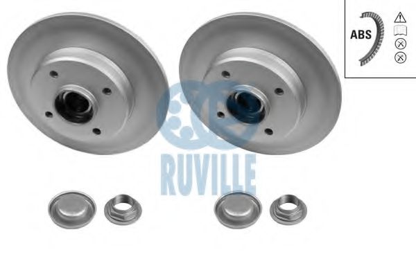 6644BD Disc frana RUVILLE 