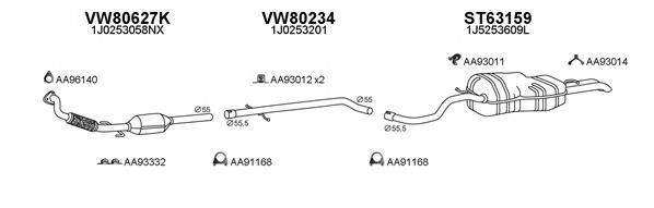 600033 Sistem de esapament VENEPORTE 