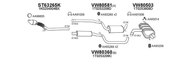 800306 Sistem de esapament VENEPORTE 