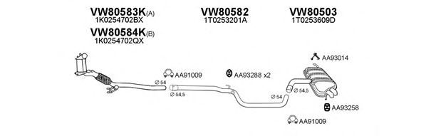 800308 Sistem de esapament VENEPORTE 
