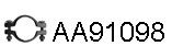 AA91098 Colier, sistem de esapament VENEPORTE 