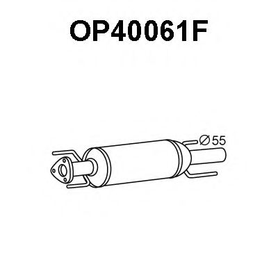 OP40061F Filtru funingine/particule, sist.de esapament VENEPORTE 