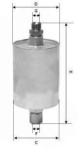 XB174 filtru combustibil UNIFLUX FILTERS 
