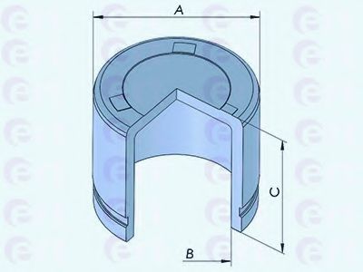 Piston, etrier frana