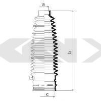 84060 Burduf cauciuc, directie SPIDAN 