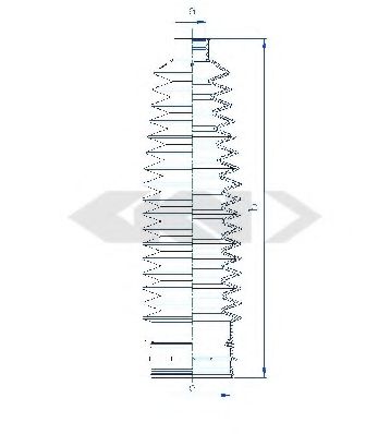 84170 Burduf cauciuc, directie SPIDAN 