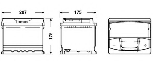 EA472 Baterie de pornire EXIDE 