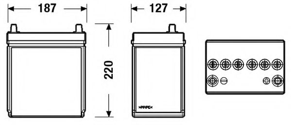 EB356 Baterie de pornire EXIDE 