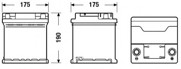 EB440 Baterie de pornire EXIDE 