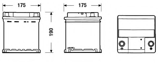 EC400 Baterie de pornire EXIDE 