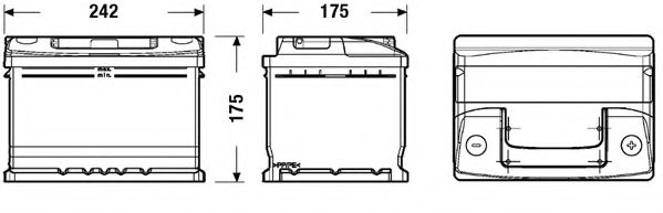 EC542 Baterie de pornire EXIDE 