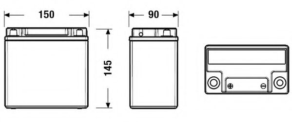 EK151 Baterie de pornire EXIDE 