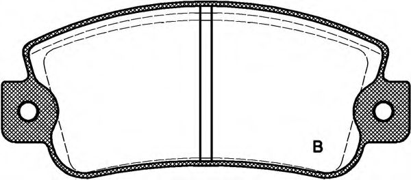 set placute frana,frana disc 2
