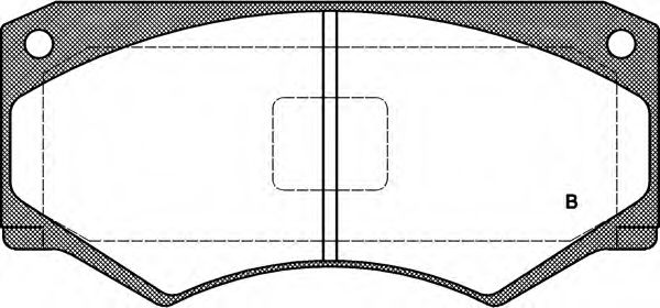 set placute frana,frana disc 2