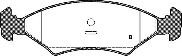 set placute frana,frana disc 2