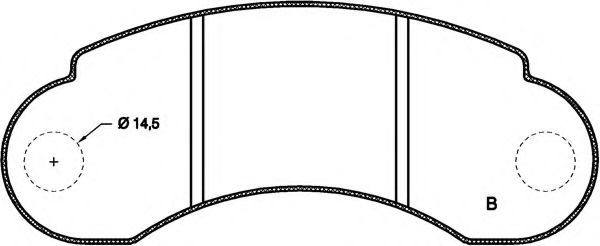 set placute frana,frana disc 2