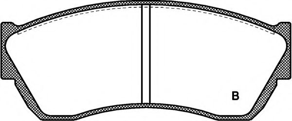 set placute frana,frana disc 2