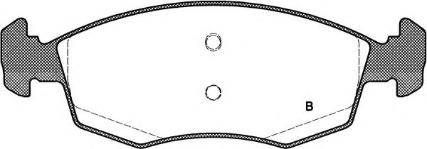 set placute frana,frana disc 2