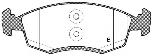 set placute frana,frana disc 2