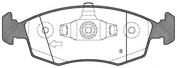 set placute frana,frana disc 2