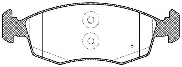 set placute frana,frana disc 2