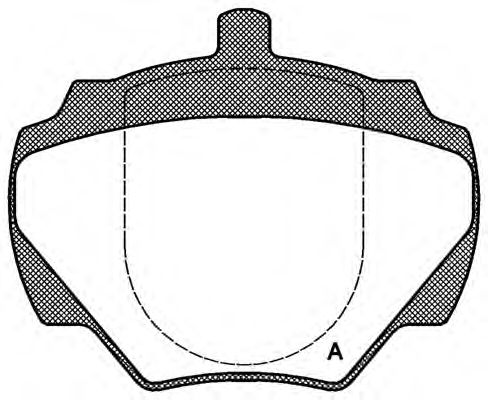 BPA0222.00 set placute frana,frana disc OPEN PARTS 