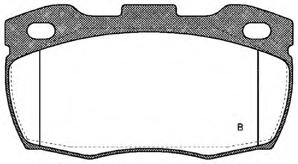set placute frana,frana disc 2
