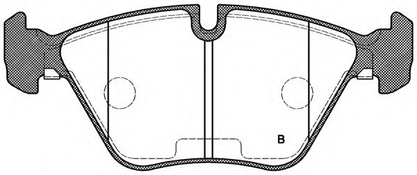 set placute frana,frana disc 2