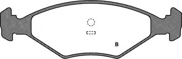 set placute frana,frana disc 2