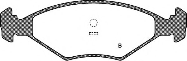 set placute frana,frana disc 2