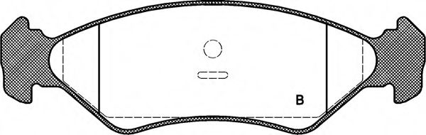 set placute frana,frana disc 2