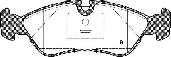 set placute frana,frana disc 2