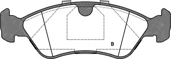 set placute frana,frana disc 2