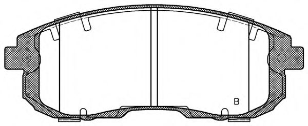 set placute frana,frana disc 2