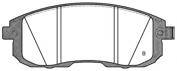 set placute frana,frana disc 2