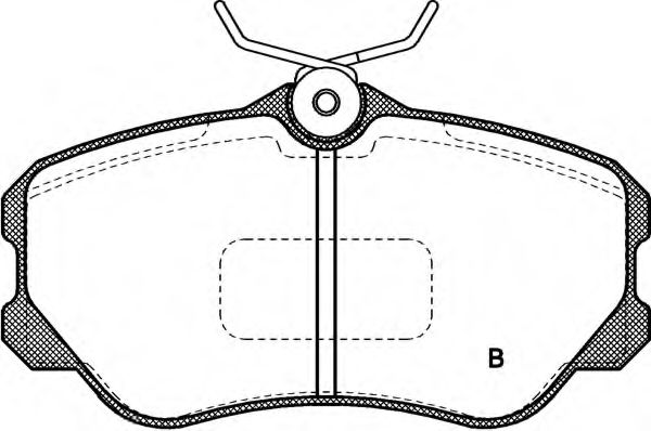set placute frana,frana disc 2
