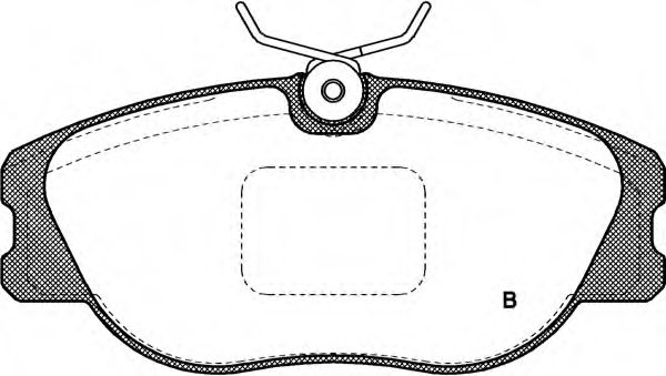 set placute frana,frana disc 2