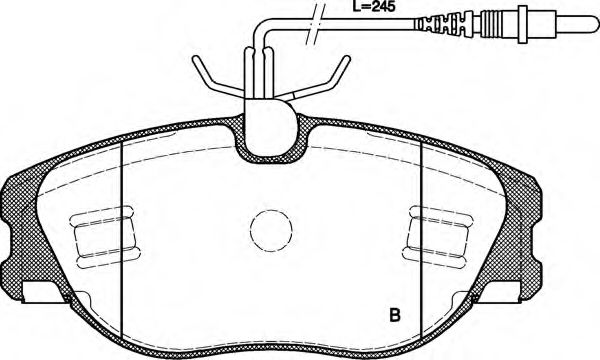 set placute frana,frana disc 2