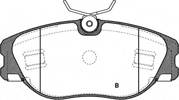 set placute frana,frana disc 2