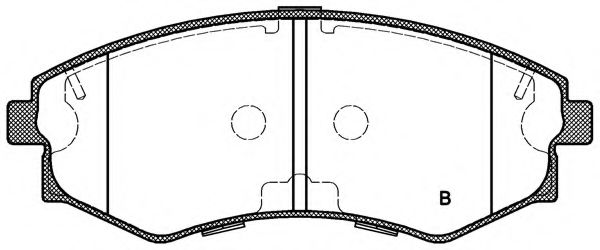 set placute frana,frana disc 2