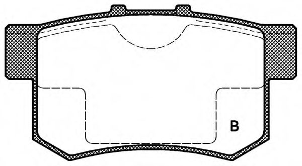 set placute frana,frana disc 2