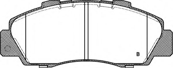 set placute frana,frana disc 2