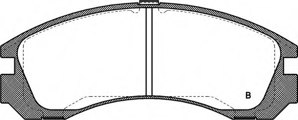 set placute frana,frana disc 2