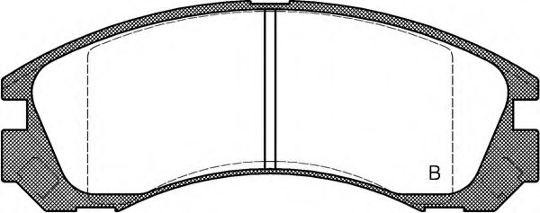 set placute frana,frana disc 2