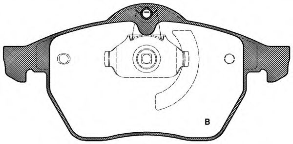 set placute frana,frana disc 2