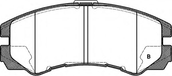set placute frana,frana disc 2
