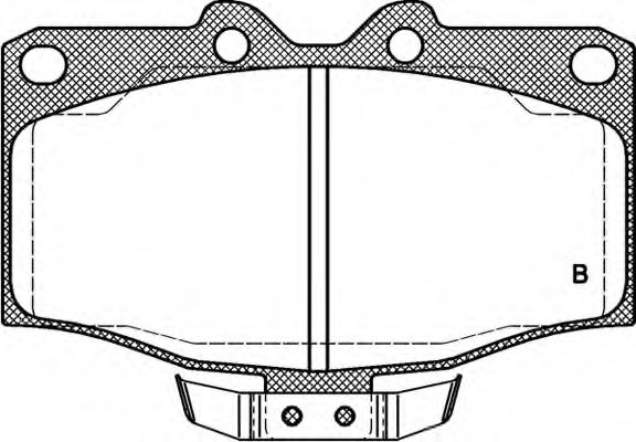 set placute frana,frana disc 2