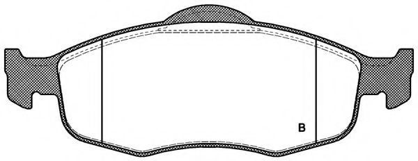 set placute frana,frana disc 2