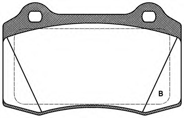 set placute frana,frana disc 2
