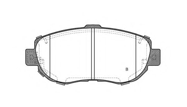 set placute frana,frana disc 2